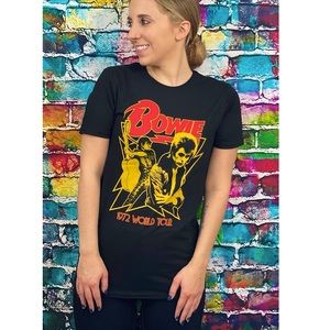 David Bowie 1972 World Tour Graphic Band Tee